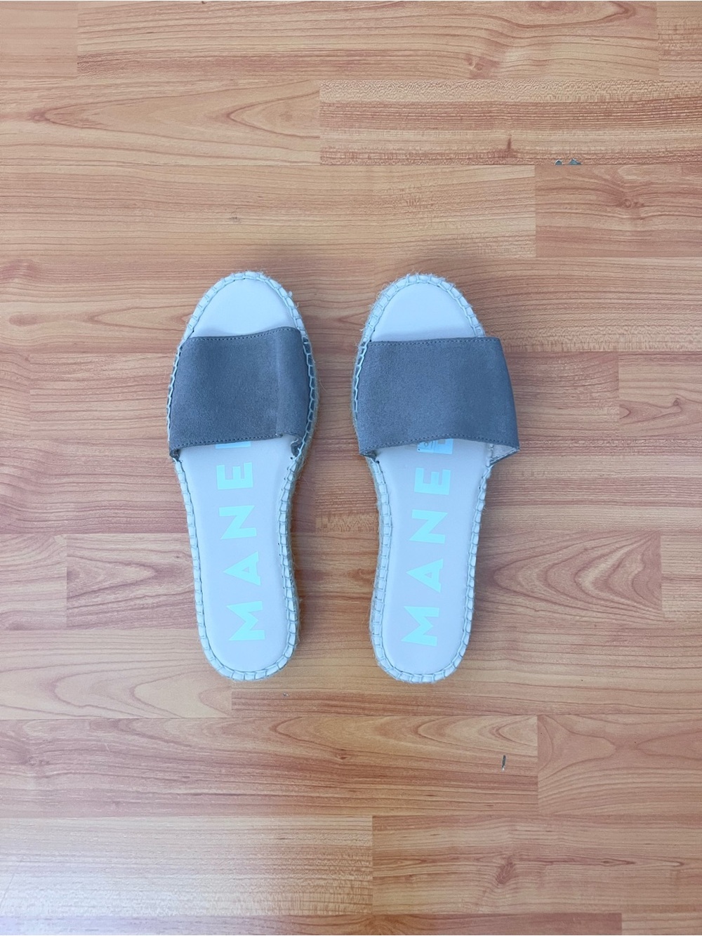 NEW Manebi Suede Double Sole Slides